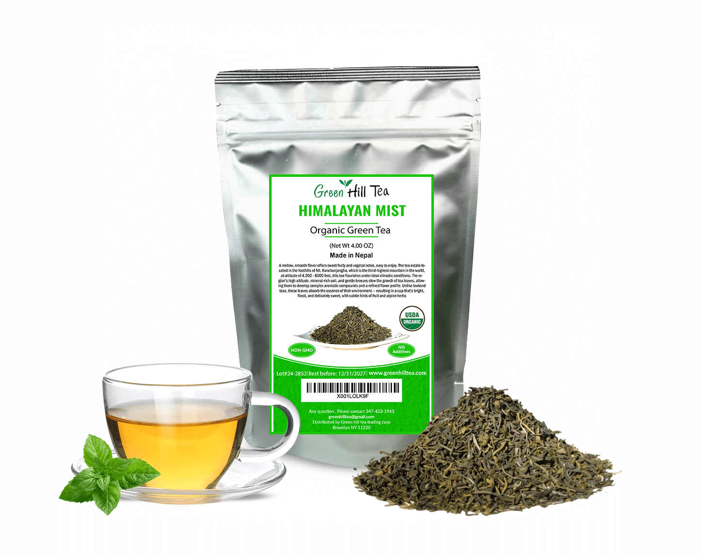Organic Himalayan mist green tea
