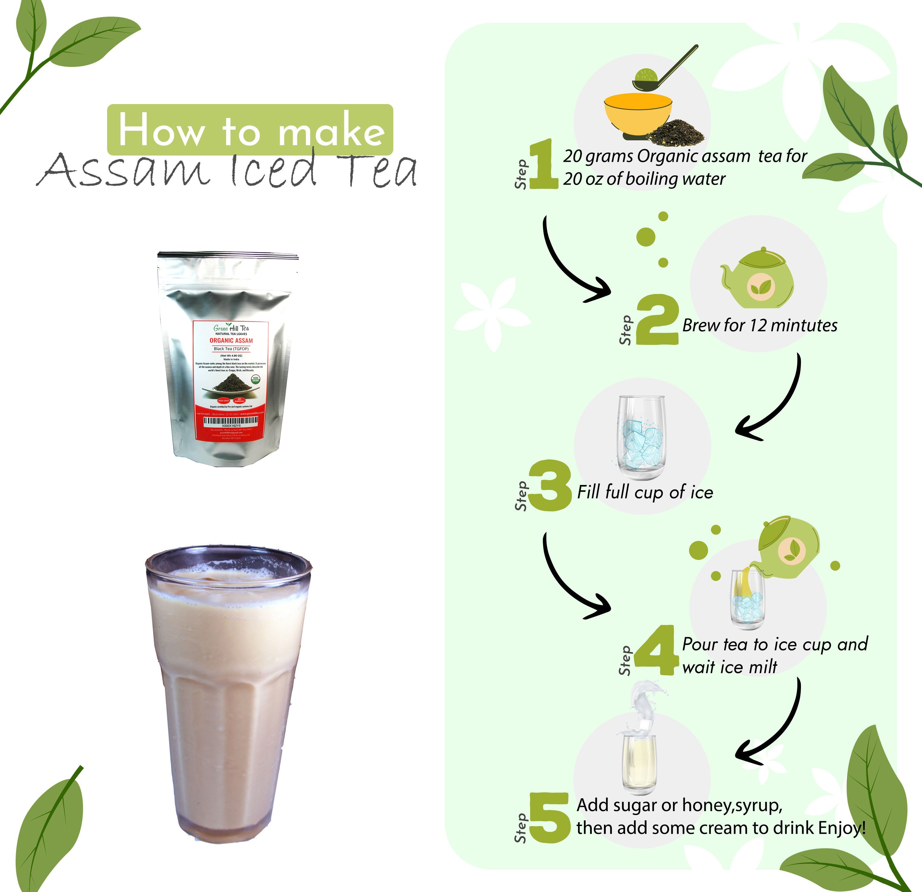 Organic Assam Tea (TGFOP) Premium Black Tea