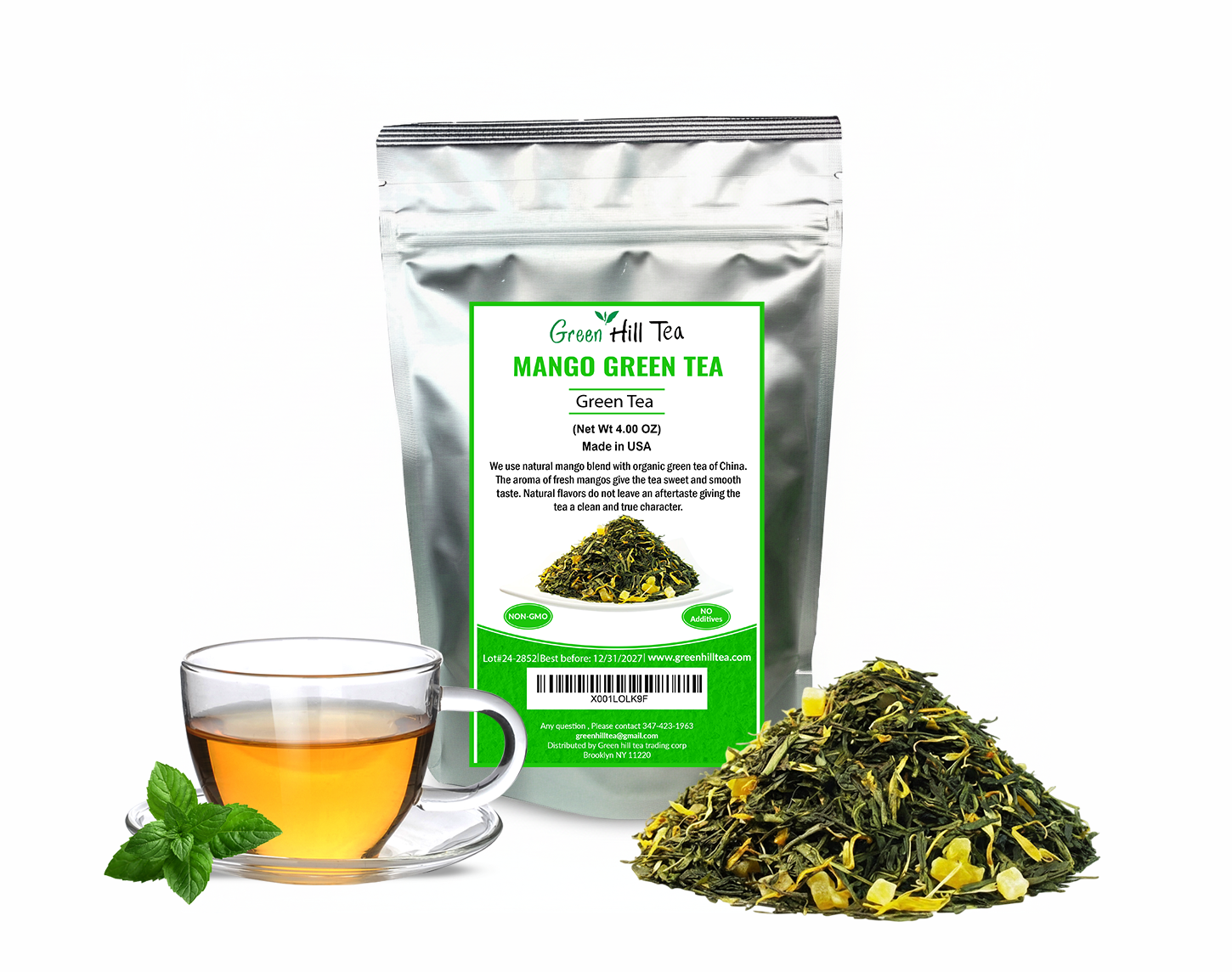 Mango Green Tea 4 OZ