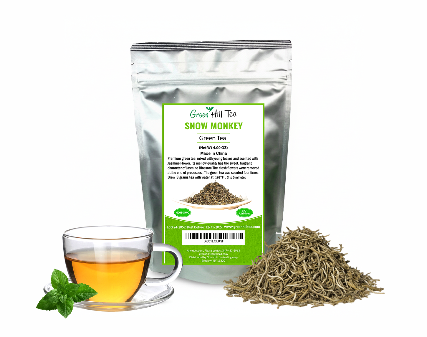 Snow Monkey Jasmine Green Tea